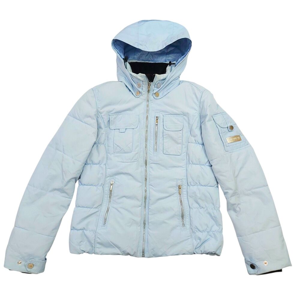 Obermeyer Leighton Luxe Jacket Womens 6 Blue Aspen Colorado Blue Insulated Nylon